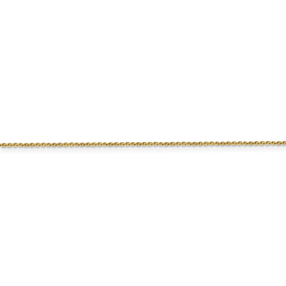 14k .9mm D/C Round Open Link Cable Chain