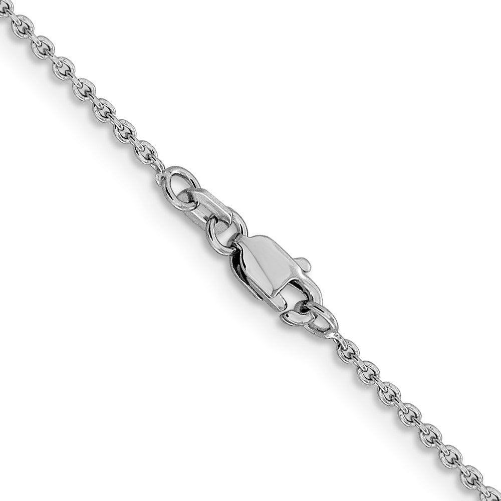 14k WG 1.4mm Forzantine Cable Chain