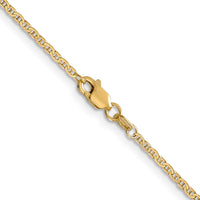 Thumbnail for 14k 1.5mm Lightweight Flat Anchor Link Chain