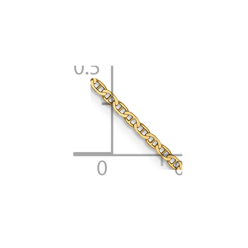 14k 1.5mm Lightweight Flat Anchor Link Chain
