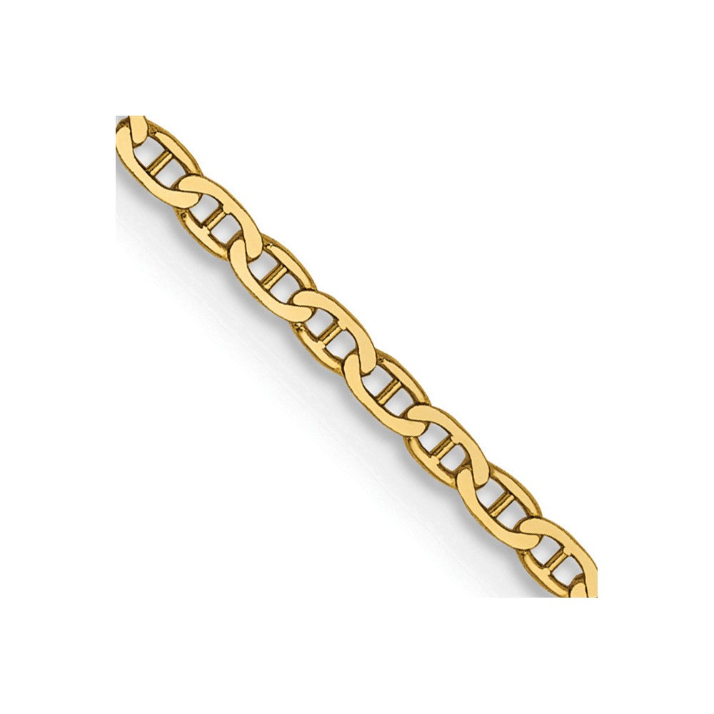 14k 1.5mm Lightweight Flat Anchor Link Chain