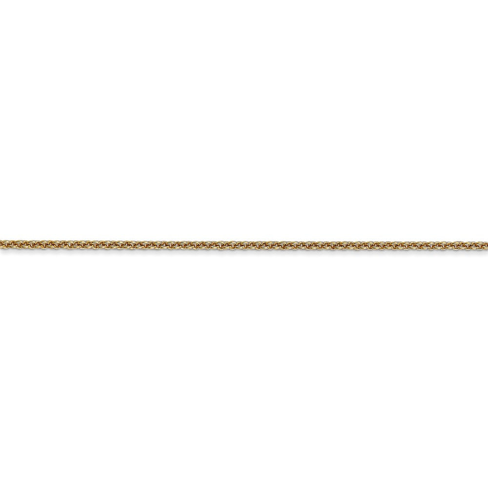 14k 1.4mm Round Open Link Cable Chain