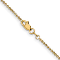 Thumbnail for 14k 1.4mm Round Open Link Cable Chain