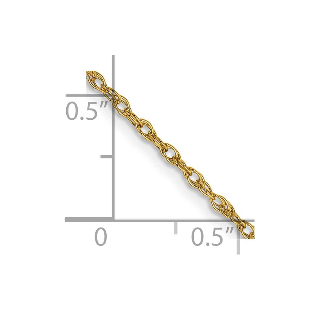 14k 1.3mm Heavy-Baby Rope Chain