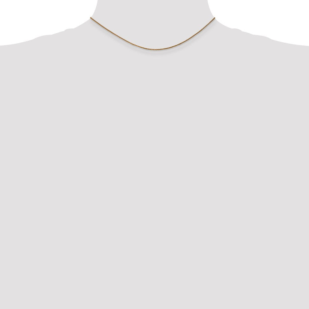 14k 1.2mm Diamond-cut Spiga Chain