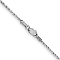Thumbnail for 14k WG 1.25mm Round Parisian Wheat Chain