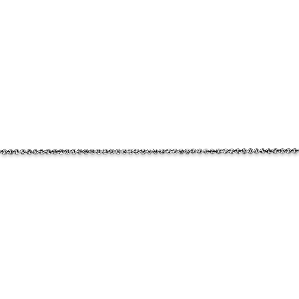 14k WG 1mm Cable Chain