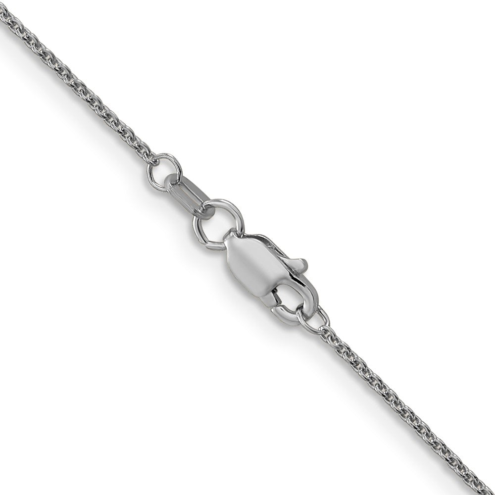 14k WG 1mm Cable Chain
