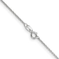 Thumbnail for 14k WG .9mm Cable with Spring Ring Clasp Chain
