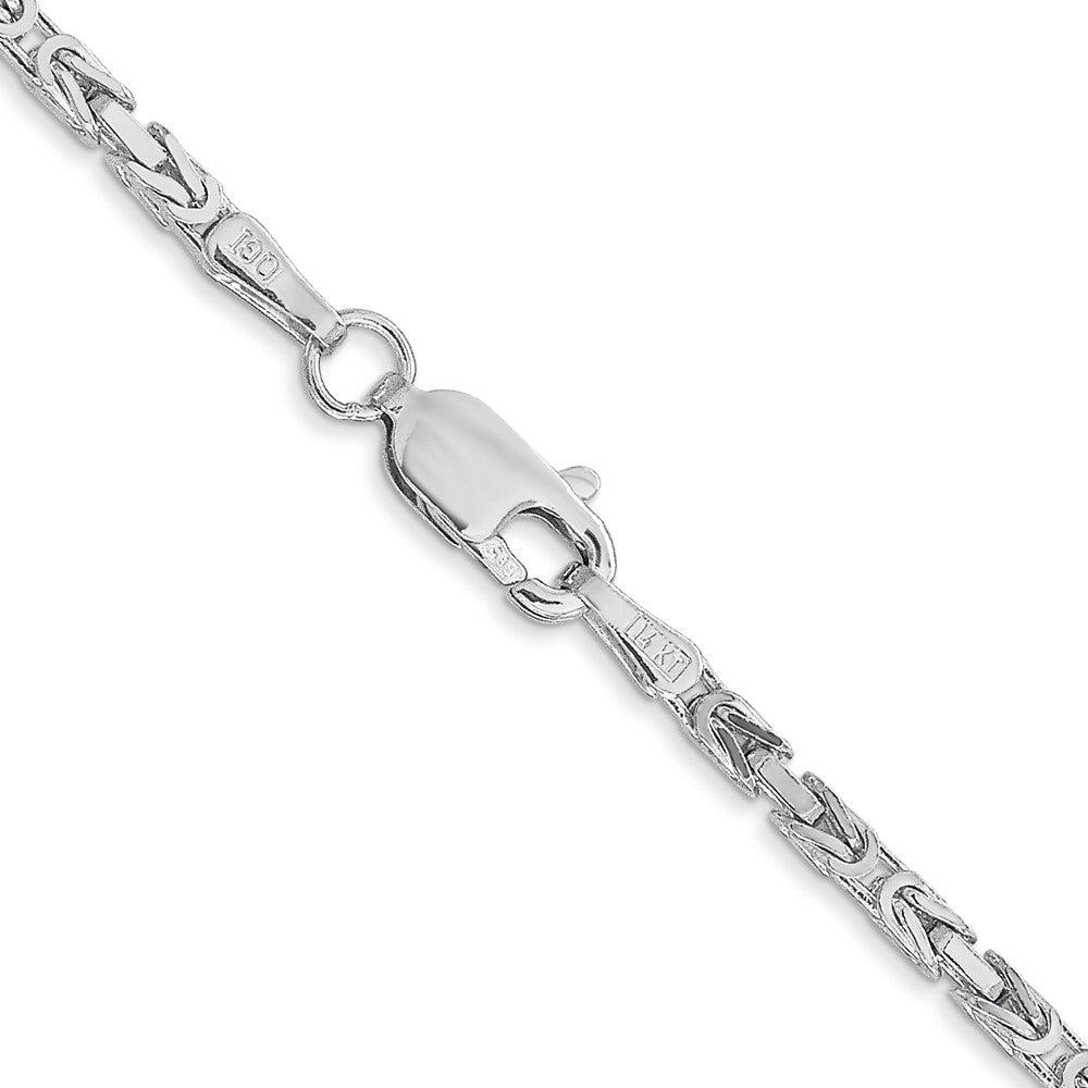 14k WG 2mm Byzantine Chain