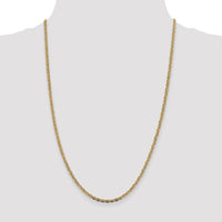 Thumbnail for 14k 2.75mm Tri-color Gold Pav‚ Valentino Chain