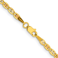 Thumbnail for 14k 2.75mm Tri-color Gold Pav‚ Valentino Chain