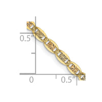 Thumbnail for 14k 2.75mm Tri-color Gold Pav‚ Valentino Chain