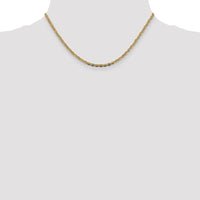 Thumbnail for 14k 2.75mm Tri-color Gold Pav‚ Valentino Chain