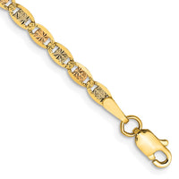 Thumbnail for 14k 2.75mm Tri-color Gold Pav‚ Valentino Chain