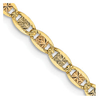 Thumbnail for 14k 2.75mm Tri-color Gold Pav‚ Valentino Chain