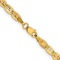 Thumbnail for 14k 3.8mm Tri-color Gold Pav‚ Valentino Chain