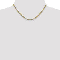 Thumbnail for 14k 3.4mm Semi-solid with Rhodium Pav‚ Curb Chain