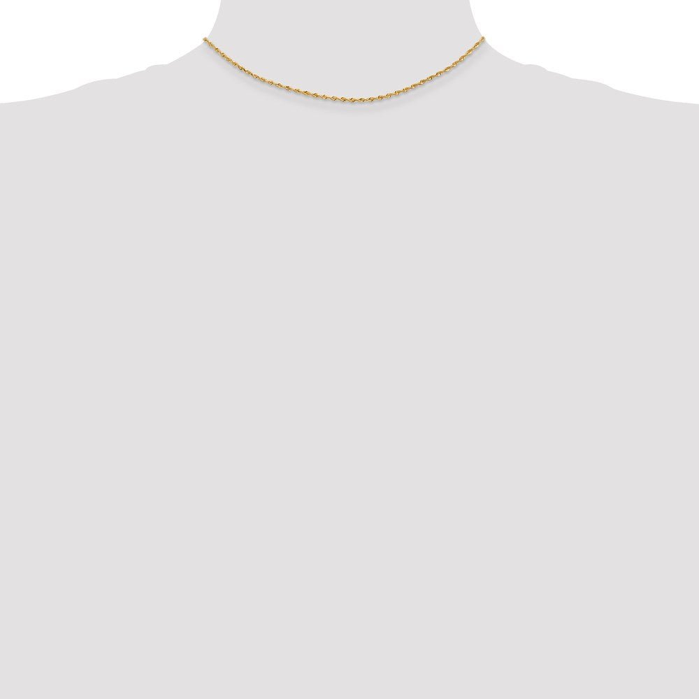14k 1.85mm Diamond-cut Quadruple Rope Chain