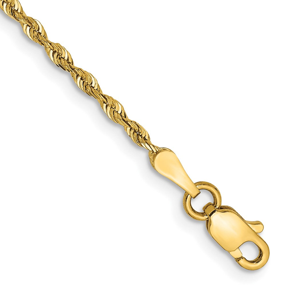 14k 1.85mm Diamond-cut Quadruple Rope Chain
