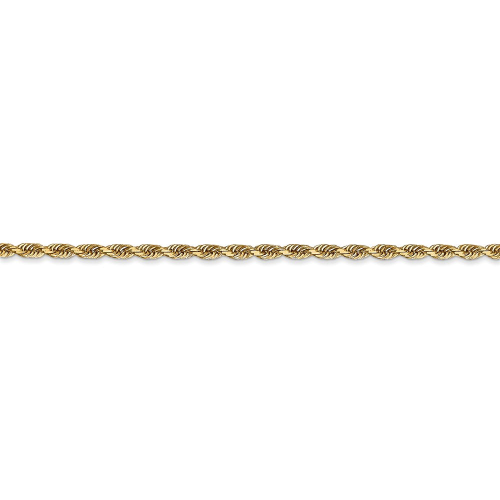 14k 2.25mm Diamond-cut Quadruple Rope Chain