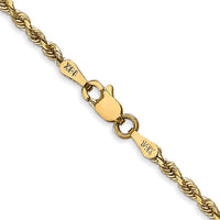 Thumbnail for 14k 2.25mm Diamond-cut Quadruple Rope Chain