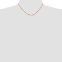 Thumbnail for 14k 2.25mm Diamond-cut Quadruple Rope Chain