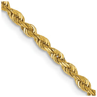 Thumbnail for 14k 2.25mm Diamond-cut Quadruple Rope Chain