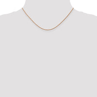 Thumbnail for 14k Rose Gold 1mm D/C Machine-made Rope Chain