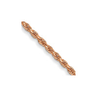 Thumbnail for 14k Rose Gold 1mm D/C Machine-made Rope Chain