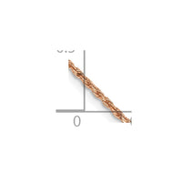 Thumbnail for 14k Rose Gold 1.5mm D/C Machine-made Rope Chain