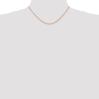 Thumbnail for 14k Rose Gold 1.5mm D/C Machine-made Rope Chain