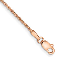 Thumbnail for 14k Rose Gold 1.5mm D/C Machine-made Rope Chain