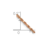 Thumbnail for 14k Rose Gold 1.8mm D/C Machine-made Rope Chain