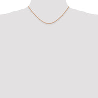 Thumbnail for 14k Rose Gold 1.8mm D/C Machine-made Rope Chain