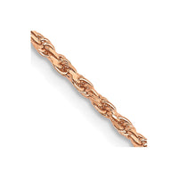 Thumbnail for 14k Rose Gold 1.8mm D/C Machine-made Rope Chain