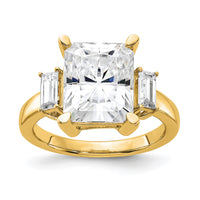 Thumbnail for 14k 5 3/4ct. Three Stone G H I True Light Moissanite Engagement Ring
