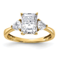 Thumbnail for 14k 2 1/5ct. Three Stone G H I True Light Moissanite Engagement Ring