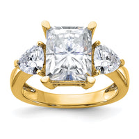 Thumbnail for 14k 4 7/8ct. Three Stone G H I True Light Moissanite Engagement Ring