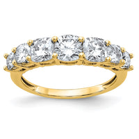 Thumbnail for 14k 1 7/8ct. 7 Stone D E F Pure Light Moissanite Band
