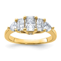 Thumbnail for 14k 1 3/4ct. D E F Pure Light Moissanite Engagement Ring