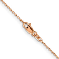 Thumbnail for 14k Rose Gold 1.0mm Diamond-cut Cable Chain