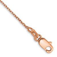 Thumbnail for 14k Rose Gold 1.0mm Diamond-cut Cable Chain