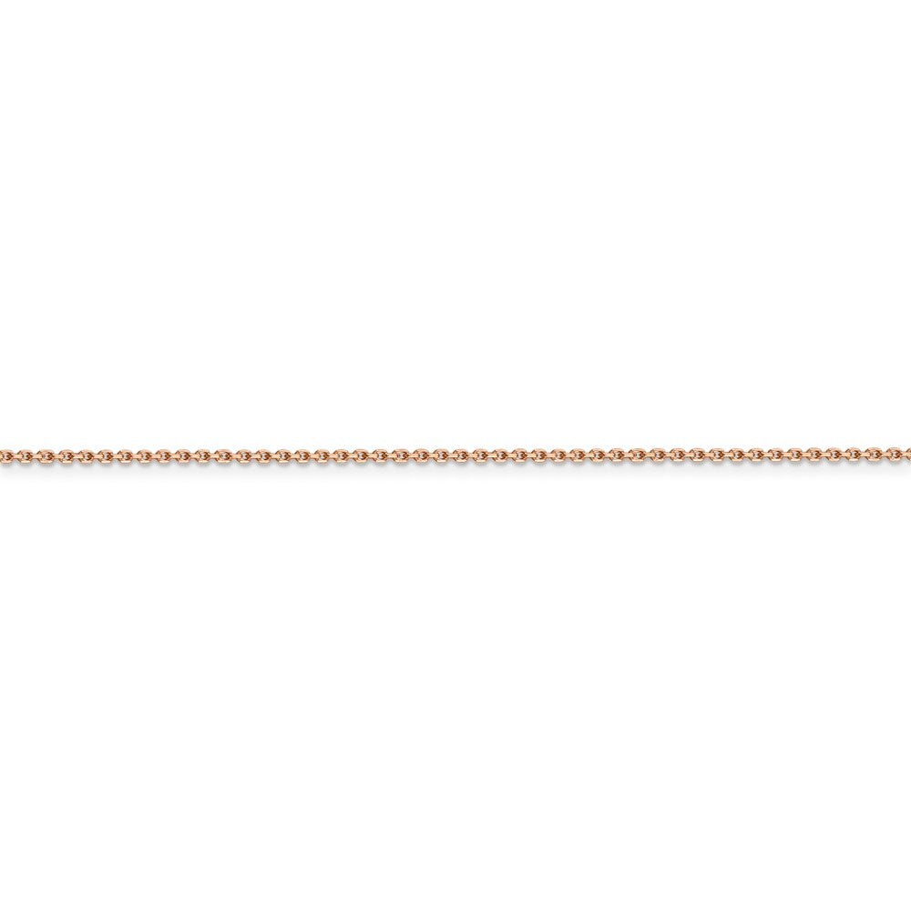 14k Rose Gold 1.4mm D/C Cable Chain
