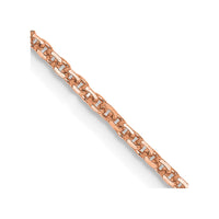 Thumbnail for 14k Rose Gold 1.4mm D/C Cable Chain