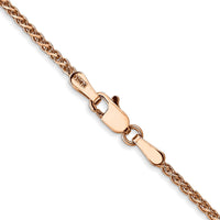 Thumbnail for 14k Rose Gold 1.4mm D/C Spiga Chain