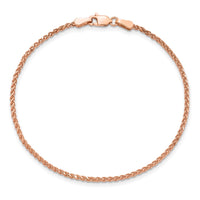 Thumbnail for 14k Rose Gold 1.4mm D/C Spiga Chain
