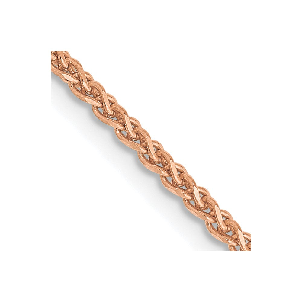 14k Rose Gold 1.4mm D/C Spiga Chain