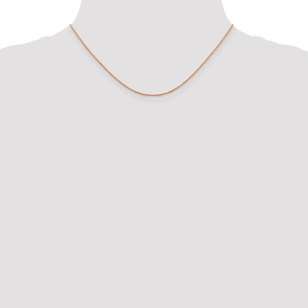 14K Rose Gold .7mm Ropa Chain