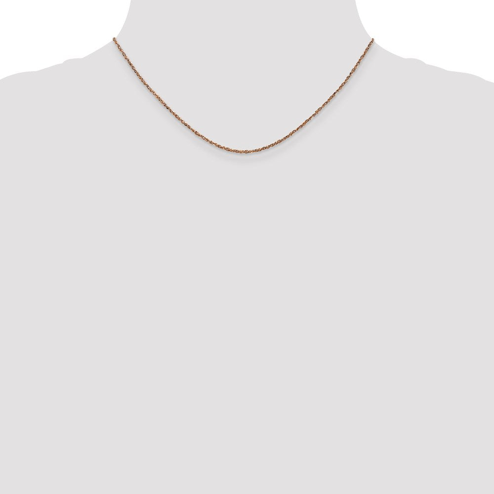 14K Rose Gold 1.7mm Ropa Chain